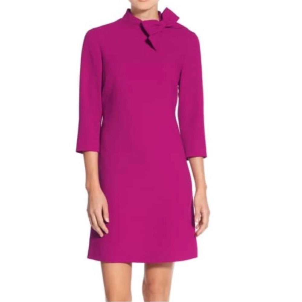 Eliza J Bow Tie Dress with Quarter Sleeves